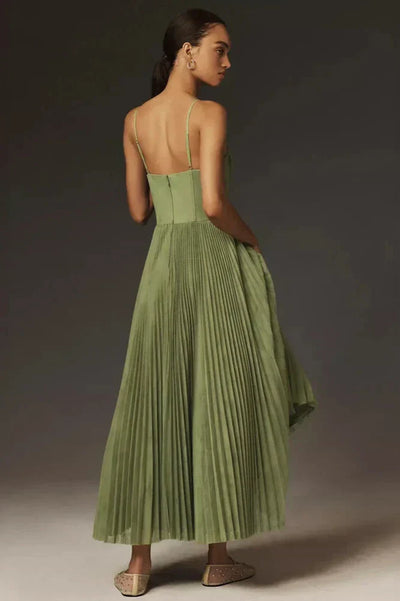 Isabella | Plissiertes Tüll-Midikleid