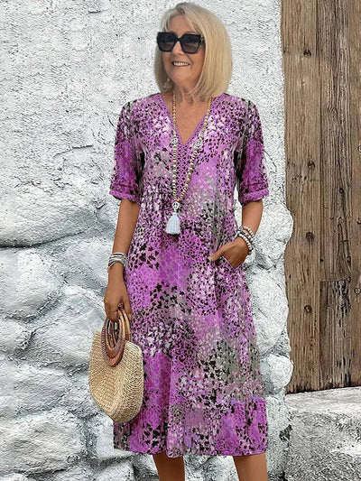 Monica | Elegant floral dress