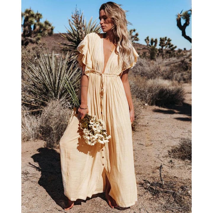 Solana | Ibiza Maxi Dress in Cream