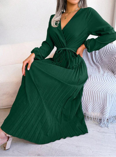 Naomi | Pleated Christmas Dress