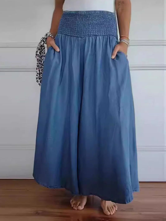 Marlene | Wide cotton summer trousers
