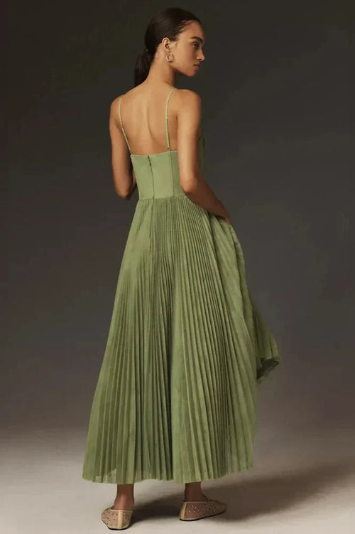 Isabella | Plissiertes Tüll-Midikleid