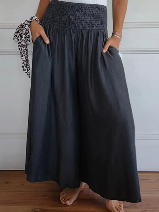 Marlene | Wide cotton summer trousers
