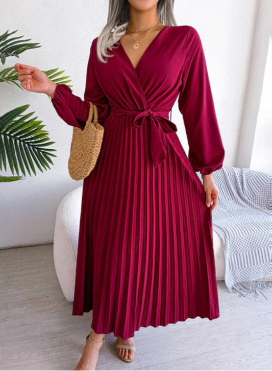 Naomi | Pleated Christmas Dress